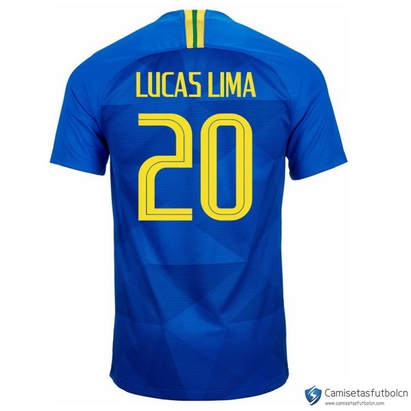 Camiseta Seleccion Brasil Segunda equipo Lucaslima 2018 Azul